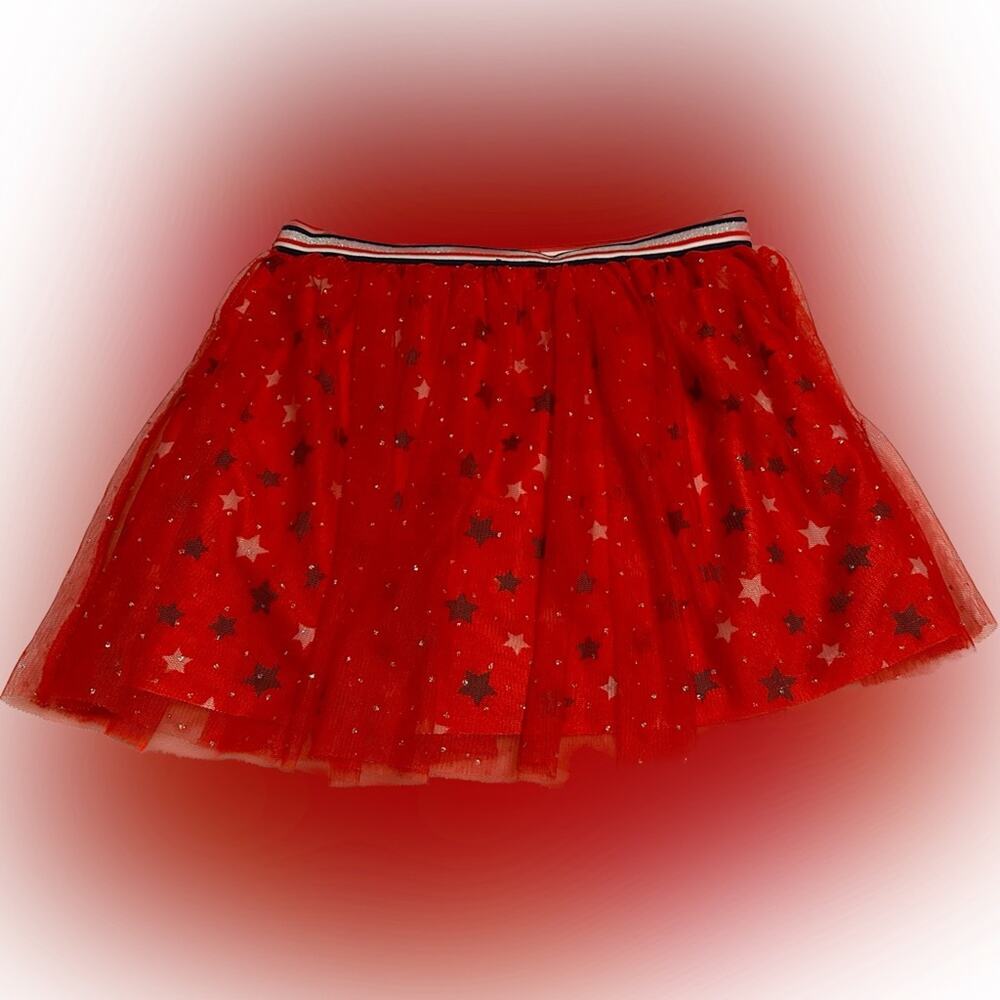 Girls 10/12 Skirt Red, White & Blue with stars 4th of July Patriotic